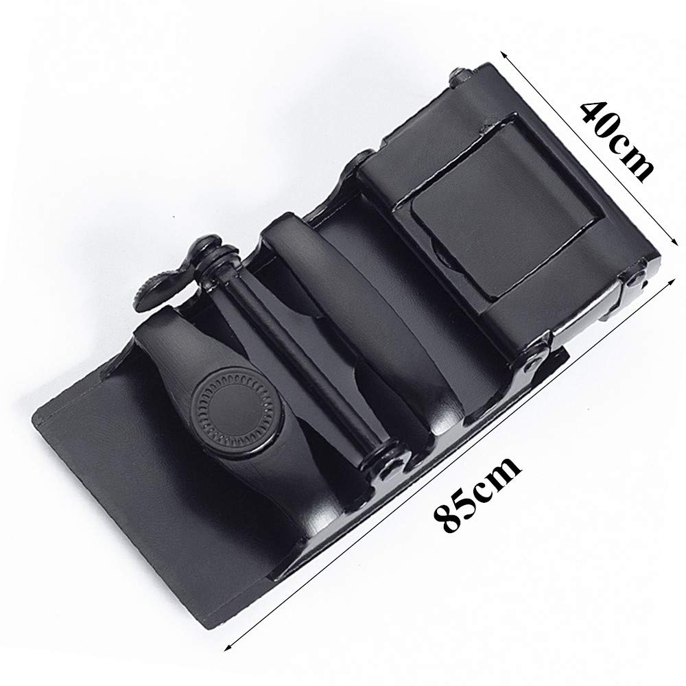 RTGGSEL Men's Black 40mm Adjustable Ratchet Belt Buckle Only Automatic Leather Belt Buckle Replacement (28)
