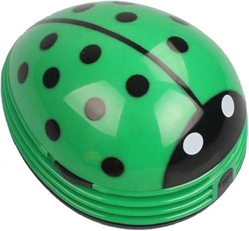 Vista 14 de E ECSEM - Mini aspiradora de escritorio portátil con diseño de mariquita