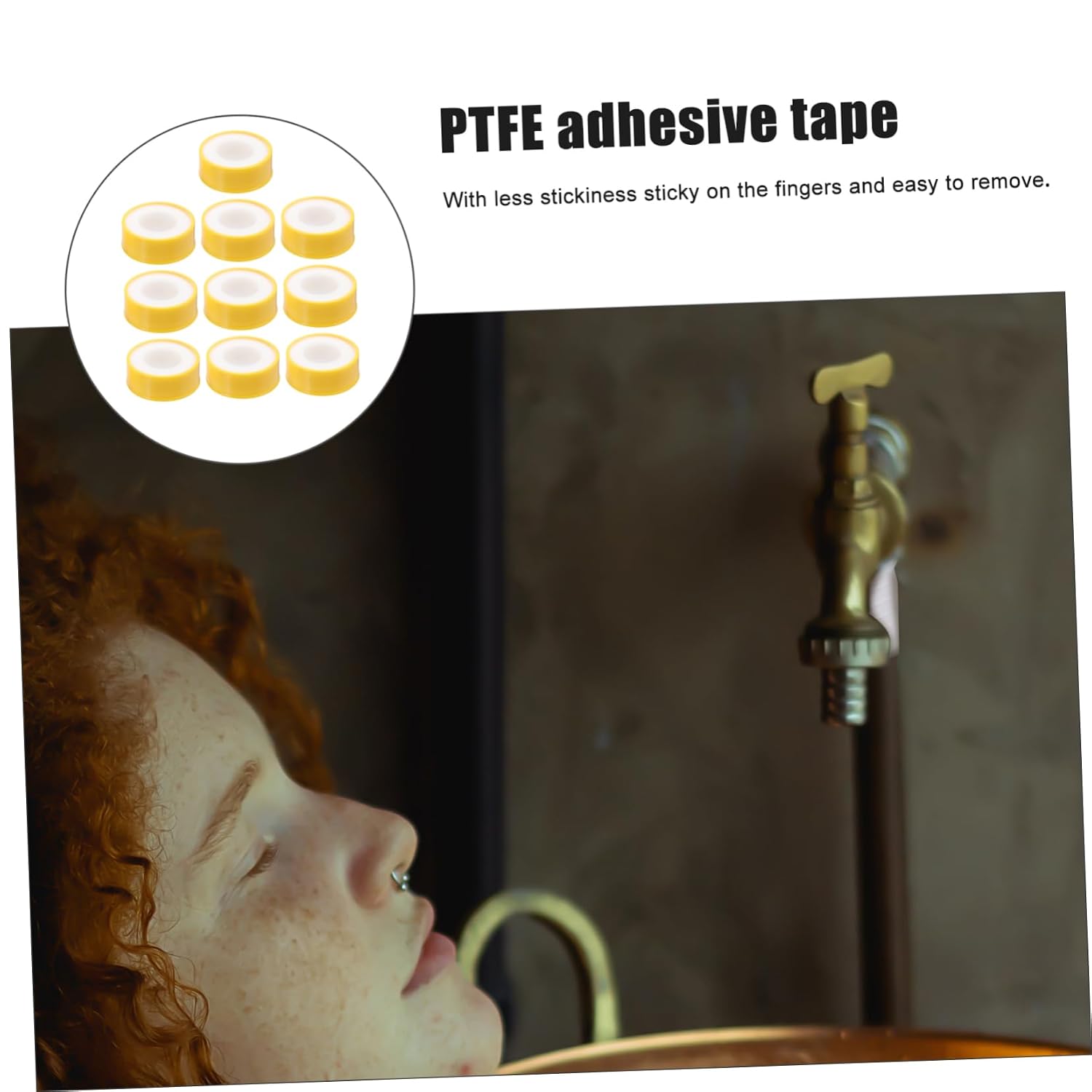 30rolls PTFE Thread Sealant Tape Mending Tape for Plumbing Flex Sealant for Airtight Seals Fittings