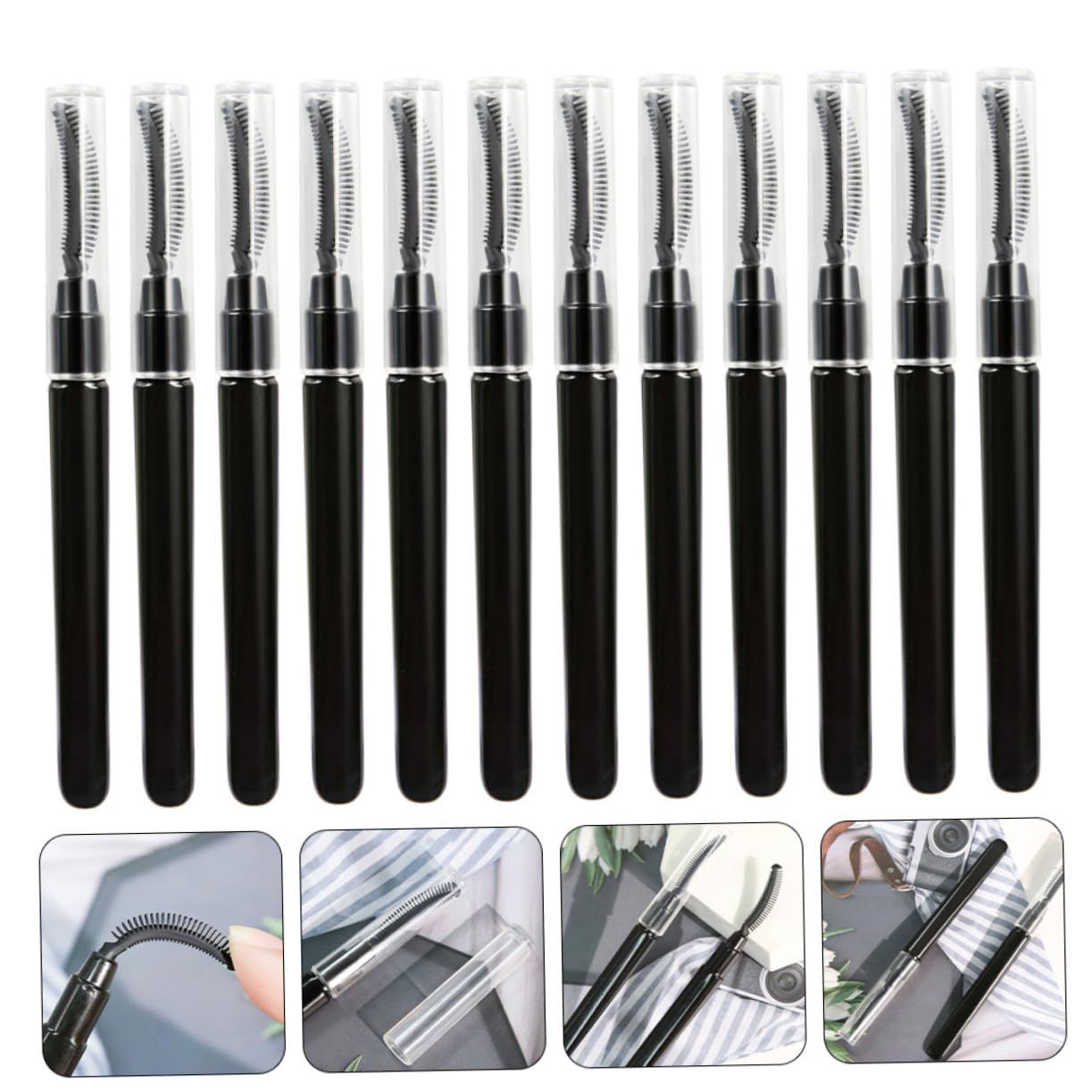 Beavorty 12pcs Simple Practical Women Makeup Using Eyelash Makeup Beauty Tool Set