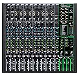 mixer mackie 1642 vlz3 8 inserti sui canali 1-8, 12 x 6,3 mm, 6 x uscita stereo linea da 6,3 mm, 11 x ingressi microfoni, 2 x uscite XLR, 1 x uscita cuffie con regolatore di livello e abbagliamento, 3 x uscita AUX/monitor con canali dedicati per canale, 2 x subgruppo stereo con assegnazione per canale, 1 x uscita control-Room dedicata con controllo del livello, 1 x connettore a pedale per stazione. Segnalazione della FX-Engine, 1 ingresso jack stereo da 3,5 mm su canale 15/16, radio pre-caricata su tutti i canali.