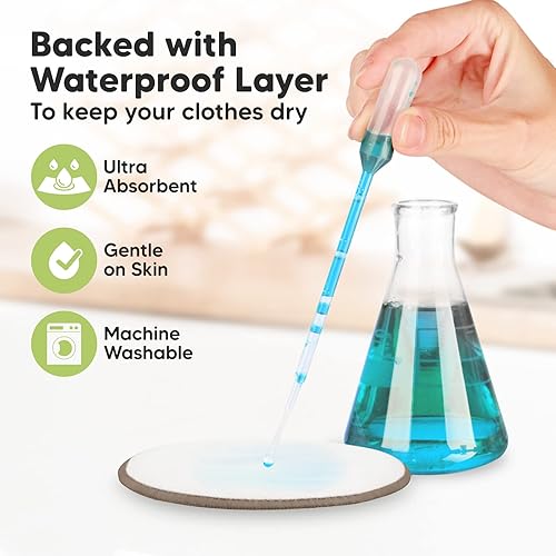 Miniatura 7 de Almohadillas de lactancia de viscosa de bambú orgánico, 14 almohadillas lavables para lactancia materna, bolsa de lavado, reutilizables, para los