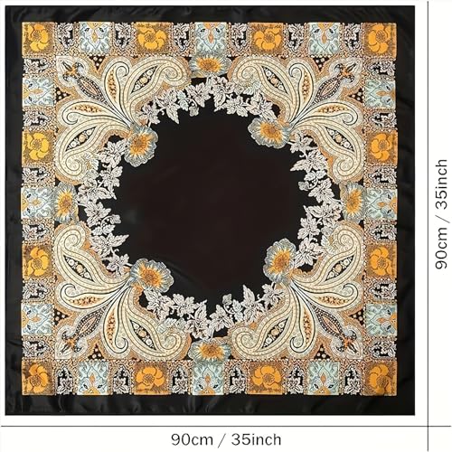 vimate Head Scarf for Women-35 Square Silk Feeling Satin Scarf for Hair Wrapping and Sleeping at Night3