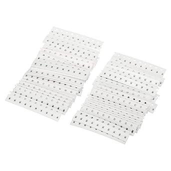 PATIKIL 0603 Surface Mount Device Resistor Kit, 1Set/460Pcs 10R-1M Ohm 46 Values 5% Tolerance 1/10W Chip Resistors Assortment Kit for Electronic Product