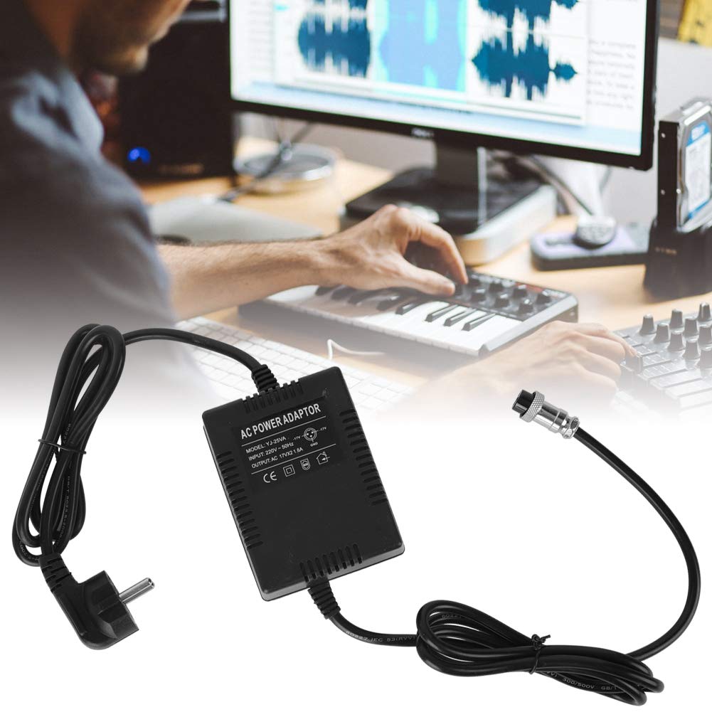 Adattatore CA di alimentazione, adattatore CA per mixer da 17 V 1,6 A, cavo di alimentazione per mixer professionale da 17 V 1,6 A, per console di missaggio