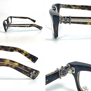 Amazon.co.jp: [クロムハーツ] SPLAT-A BSフレア べっ甲柄 伊達メガネ