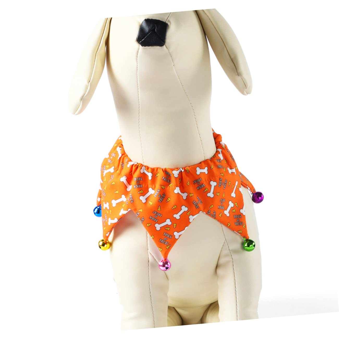 Toddmomy 6pièces Collier Ajustable pour Animaux De Compagnie avec Clochettes Lot de Halloween pour Chien Et Chat Orange Noir