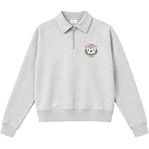 Lotto Sport Opening Act 1/4 Zip Mens Sweatshirt, Long Sleeve Pullover Top with Quarter Zip Neck, Athletic Casual Comfort Fit