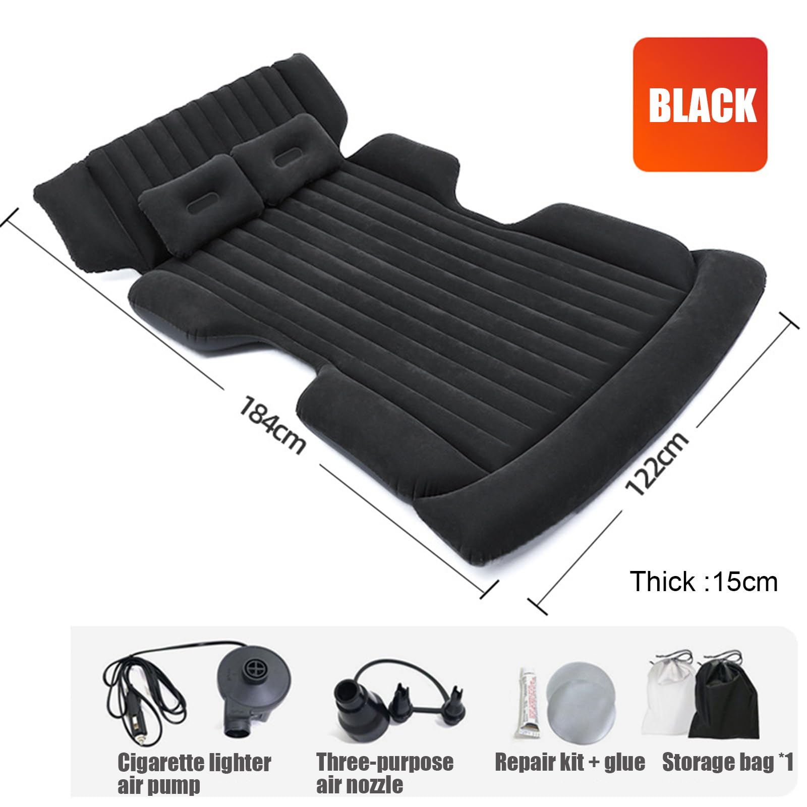 Aufblasbare Automatratze Für Seat Leon (2009–2013) – Kompaktes Luftbett Für Reisen, Camping & Outdoor – 2–3 Personen Aufblasbare Automatratze Für Seat Leon (2009–2013) – Kompaktes Luftbett Für Reisen, Camping & Outdoor – 2–3 Personen