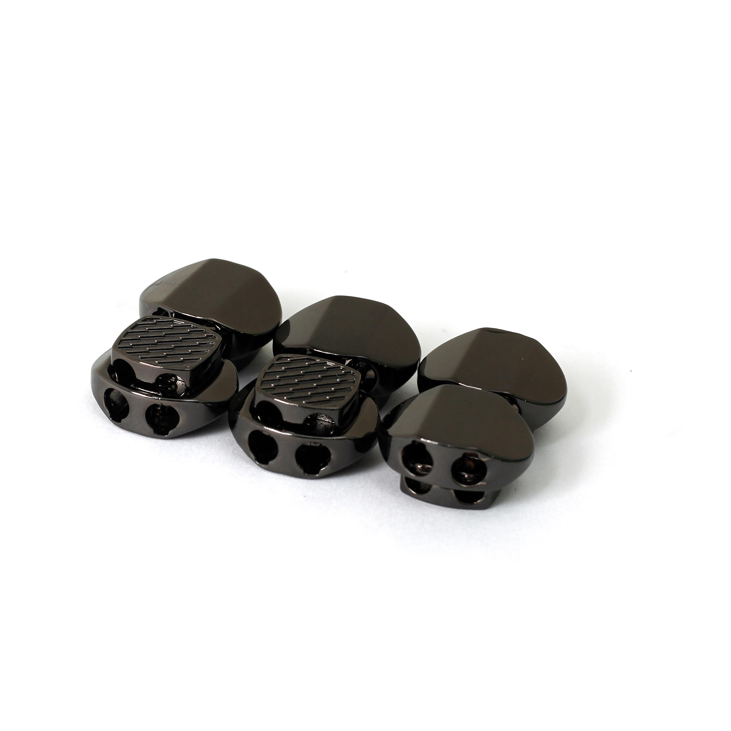 コードストッパー 2穴 4mm 6個入り コードロック 紐止 靴紐 留め具 ドローコード ストッパ ストラップ パラコード 帽子用あごひも コードロック 手作り 留め具 材料 素材 パーツ DIY 手芸 ハンドメイド材料 88QH