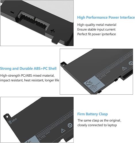 Miniatura 3 de Batería de repuesto para laptop E7470 E7270 J60J5 para Dell Latitude 7470 7270 R1V85 451-BBSX 451-BBSY 451-BBSU MC34Y 0MC34Y PDNM2 242WD 0F1KTM