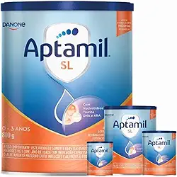 4 latas -Fórmula Infantil Em Pó Sem Lactose Danone -800g