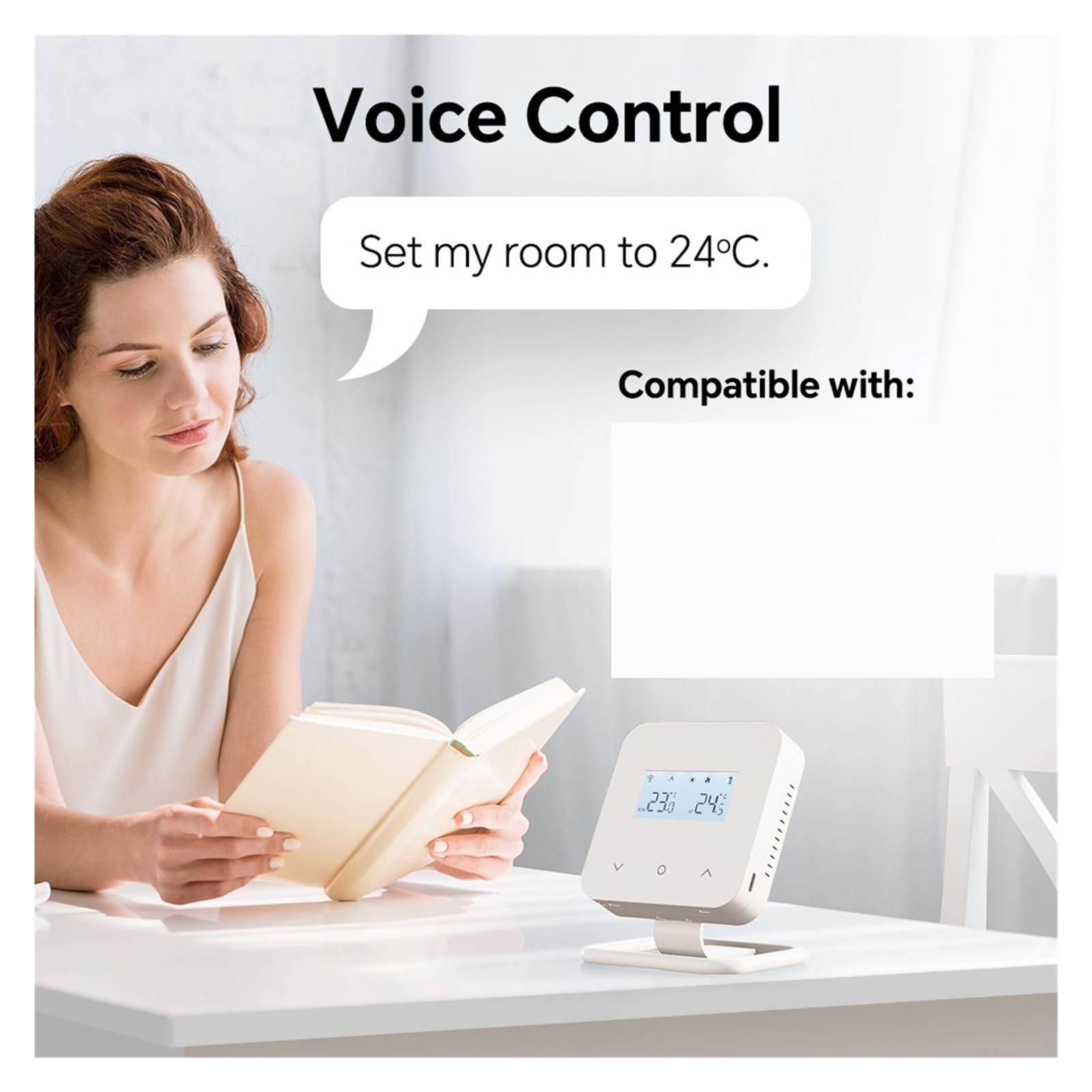 Inteligentny termostat, Bezprzewodowy termostat Wi-Fi do kotła gazowego i inteligentnego regulatora temperatury w domu