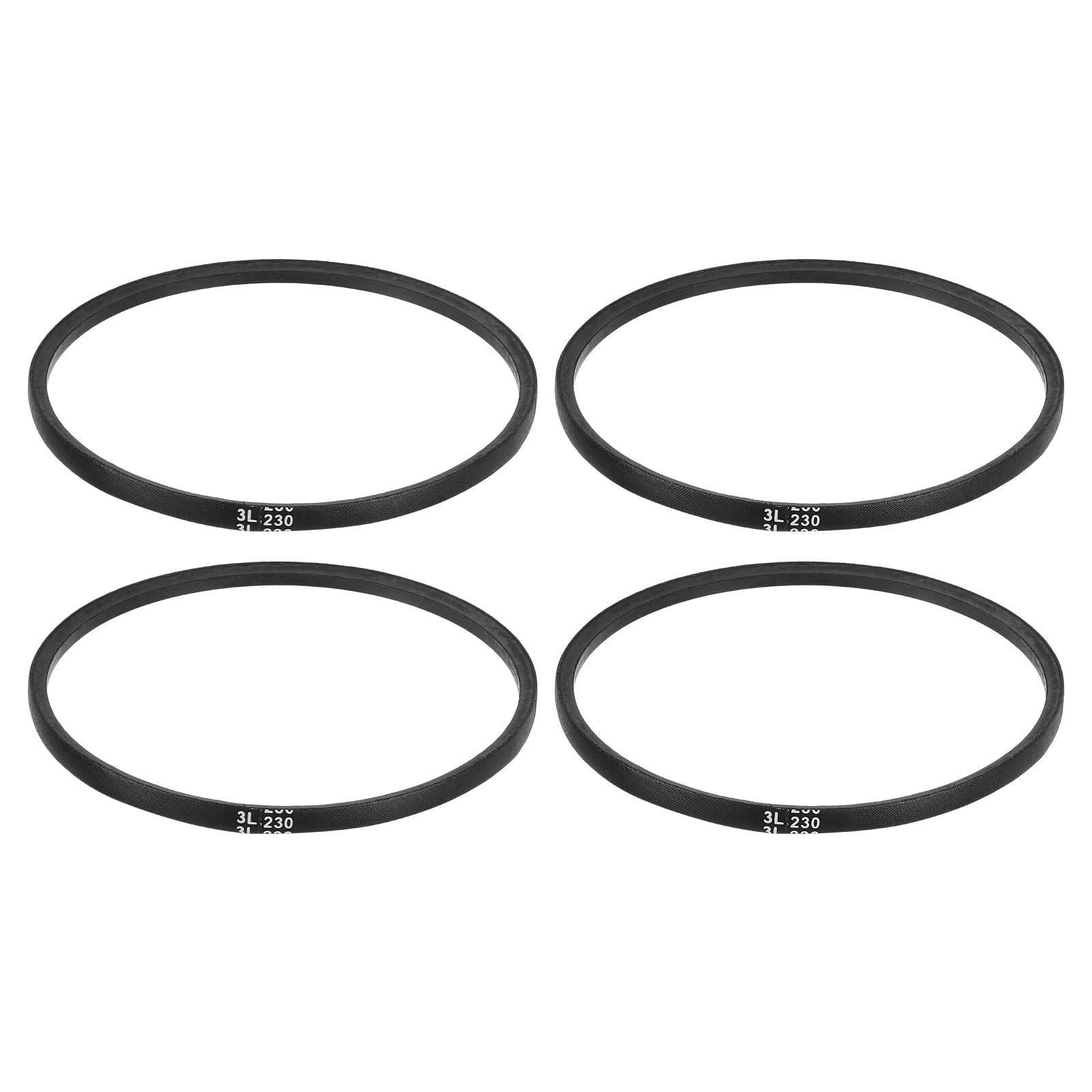 uxcell 3L240 Classic Wrapped Rubber V-Belt, 24"(610mm) Outside Circumference, 3L Profile V Belt 3/8" Width 7/32" Height — view 234