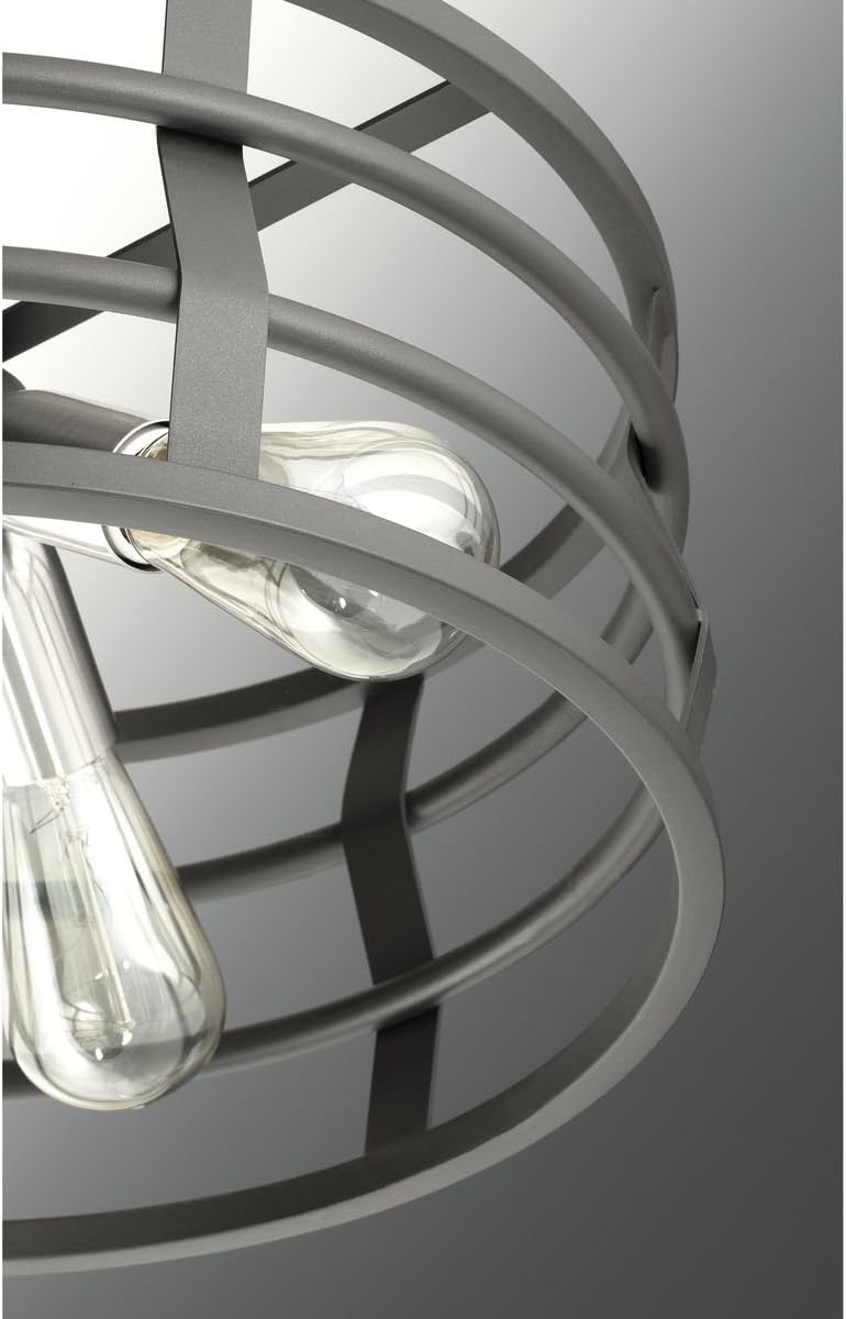 Progress Lighting P400051-143 Remix Five-Light Chandelier, 26" x 26" x 20", Graphite