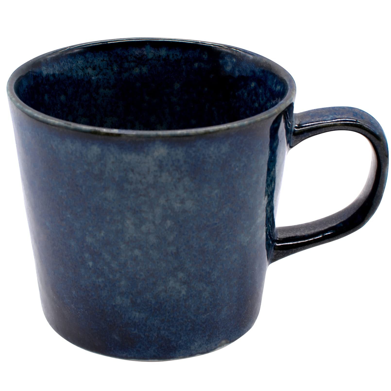 aito 517028 Mino Ware Mug, Natural Color, Large Coffee Cup, Approx. 10.8 fl oz (320 ml), Navy, Blue, Simple, Lightweight, Dishwasher Safe, Microwave Safe, Gift, Coffee Mug, Made in Japan : Home & Kitc