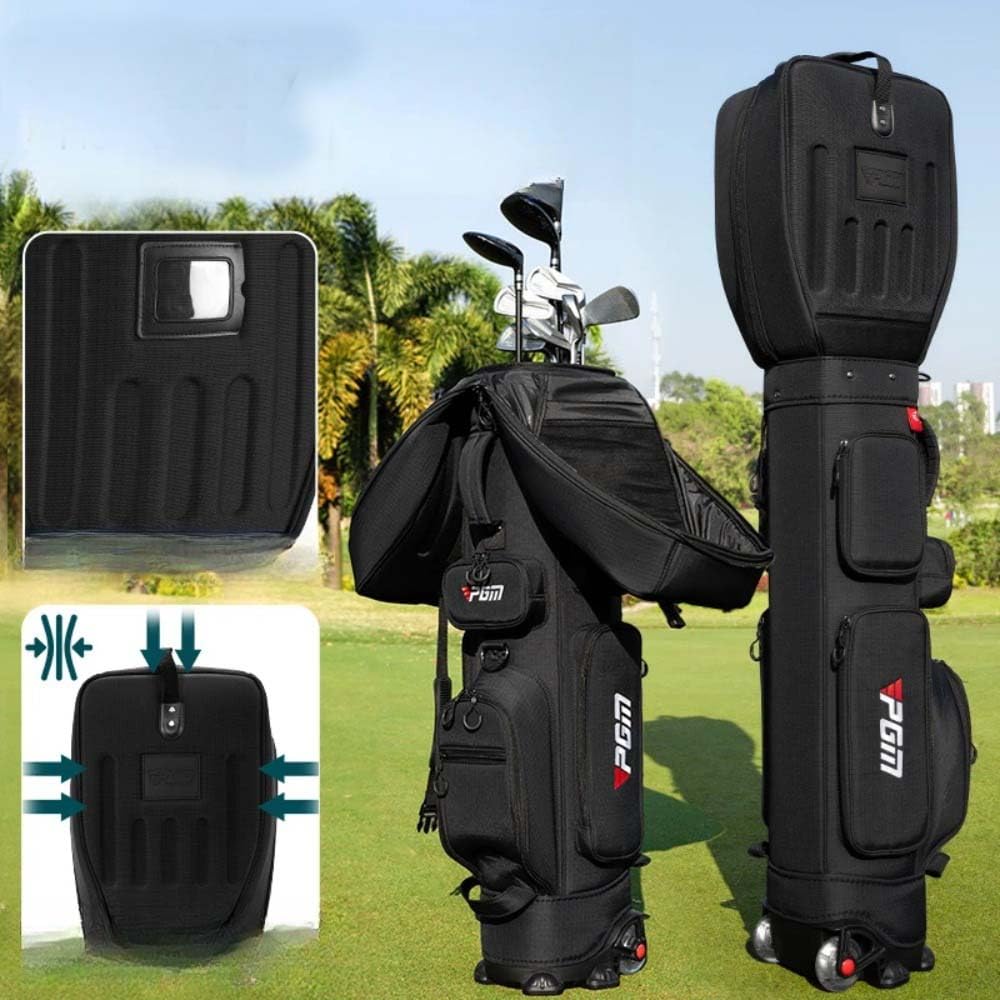 Torba lotnicza golfowa 3D twarda torba wodoodporna czapka pasek koło pasowe torba podróżna dla mężczyzn kobiet może pomieścić 14 szt. kijów golfowych torby sportowe