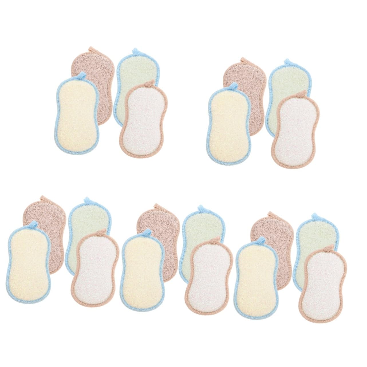 Healeved 30piezas Esponjas De Limpieza Reutilizables Esponjas Multifuncionales para Lavar y Utensilios De Cocina para Baño y Cocina