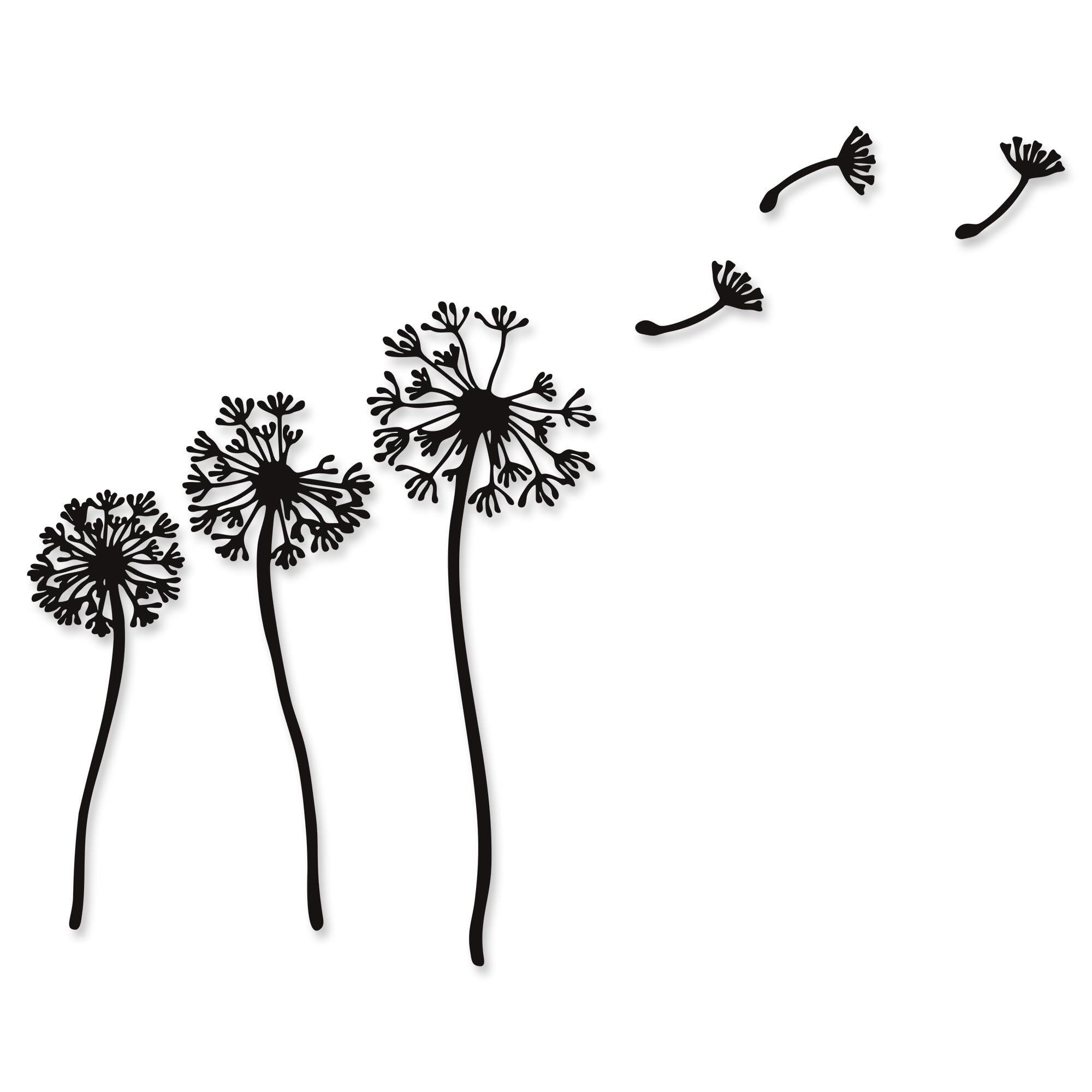 Rajukit Dandelion Wall Art Set of 6 – Rustic Metal Flowers Wall Decor with 3 Dandelions & 3 Seeds, Zen Garden & Laundry Room Sculpture – Waterproof Wall Decor (21.6''x17'')