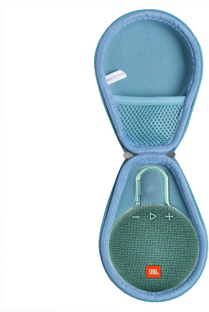 Hermitshell Travel Case Fits JBL Clip 3 Portable Waterproof Wireless Bluetooth Speaker (Teal)