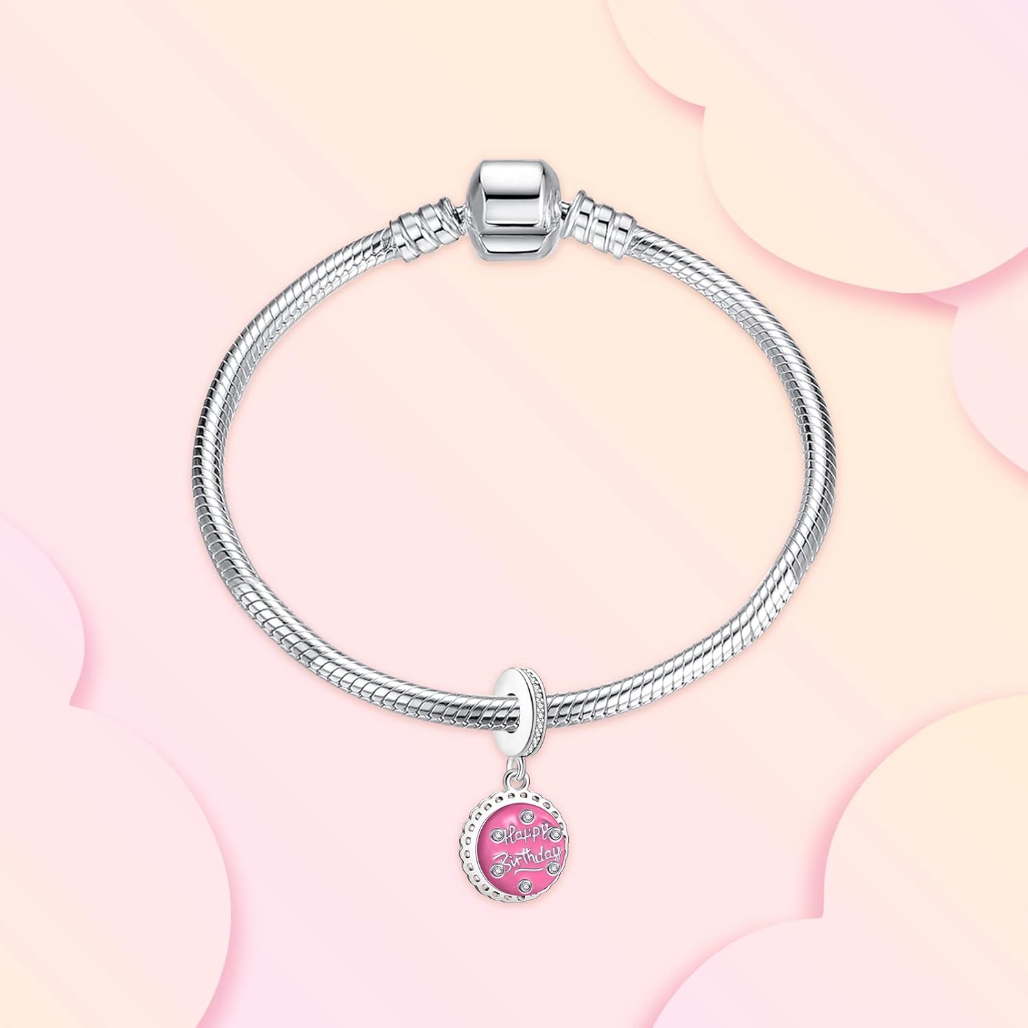 Annmors Silver Charms for Bracelets S925 Love Heart Mom Birthday Dangle for Women Bracelet & Necklace Pendant - Image 2