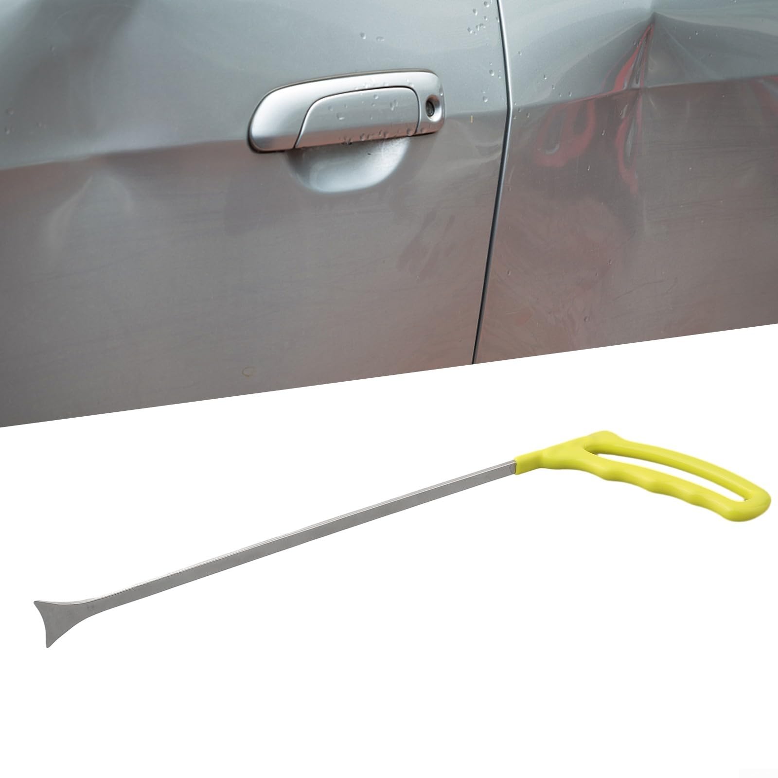4 strumenti per la riparazione di ammaccature senza vernice, aste per rimozione ammaccature da garage, ganci per asta di spinta per barra di porco, strumento manuale per riparazione ammaccature
