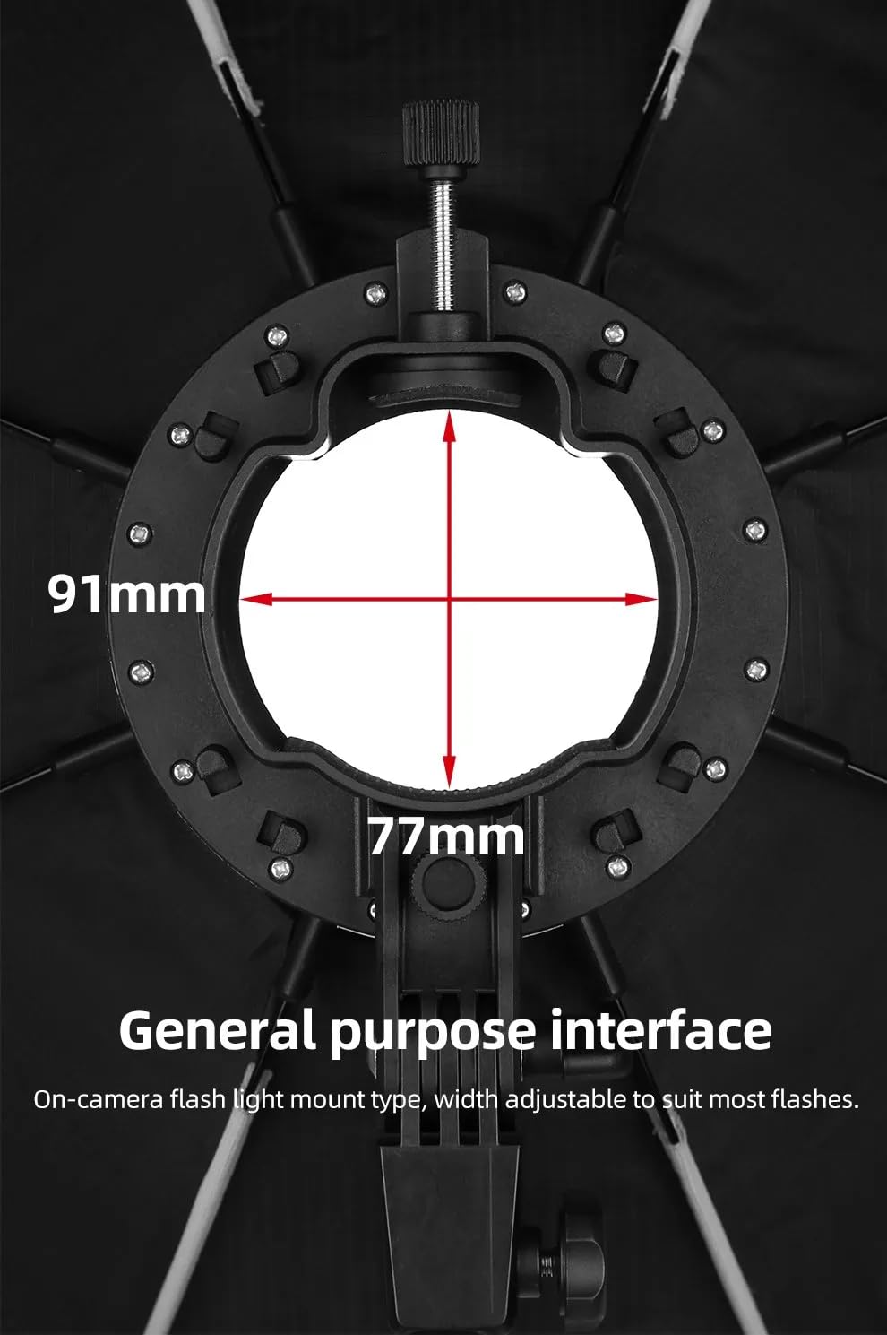 Softbox 90 cm dyfuzor światła z siatką o strukturze plastra miodu kompatybilny z okrągłą głowicą błyskową Godox V1 AD200 Pro Profoto A1 F1-250 Flash Outdoor Speedlite