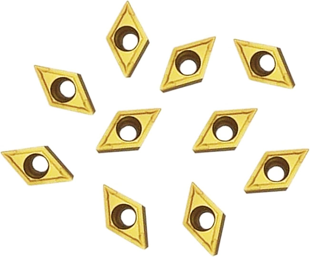 1pcs 1/2" SDJCR1212H11 Holder with 10pcs DCMT32.51 /DCMT11T304 Multilayer Coated CNC Lathe Inserts for SDJCR Lathe Turning Tool Holder Replacement Insert