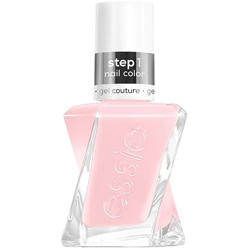 Essie Gel Couture Long-Lasting Nail Polish, 8-Free Vegan, Sheer Pink,