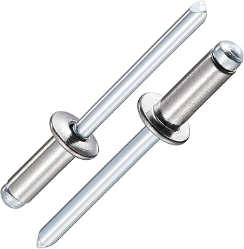 Wensilon 250Pcs 3/16"x1/2" stainless steel blind pro Rivets,Steel handle and stainless steel mandrel