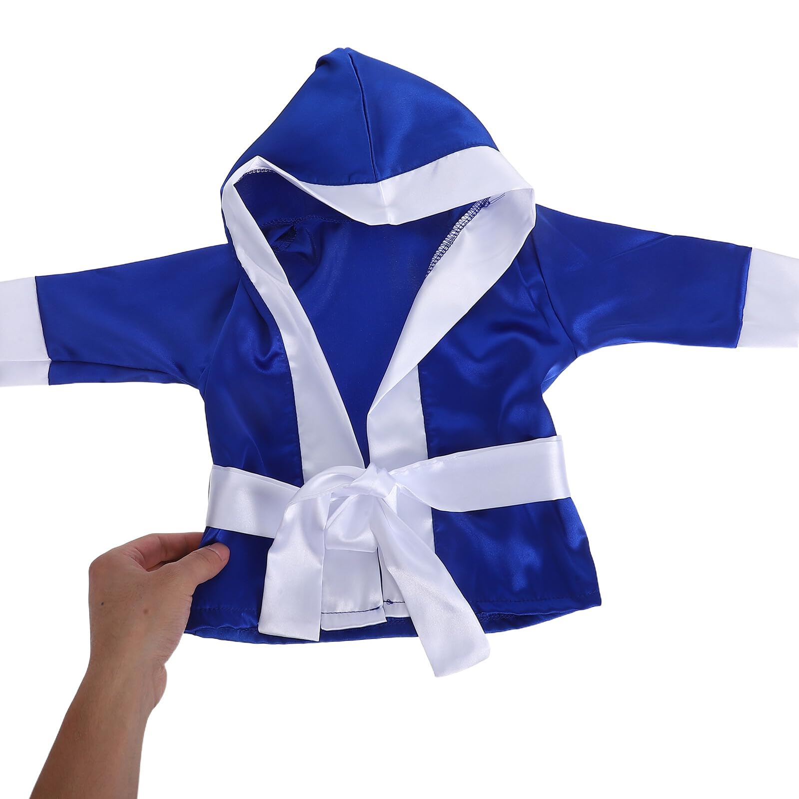 BESPORTBLE - Conjunto de boxeo para bebé o niño, 1 unidad, color azul, traje de fotos – nacido, cómodo de tela suave para sesiones de estudio, accesorio de fotos ajustable para Shooting Meses