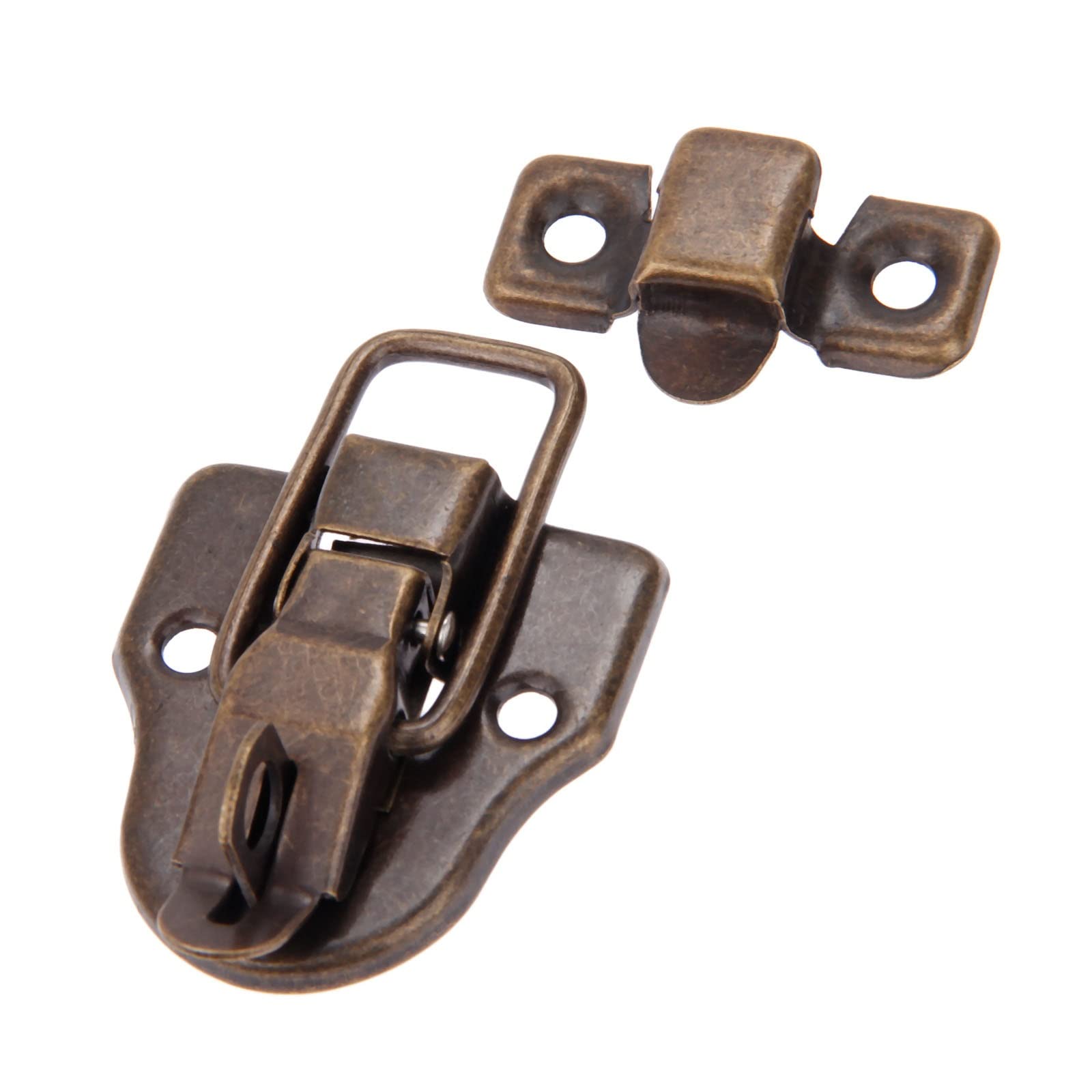 2pcs / 1Pair Bronze Antique Bronze Boîte Loquet HASPS Tiroirs décoratifs Valasses Bijouterie Boîtier Boîtier Boucle à boucle de fer avec vis 59 * 40mm