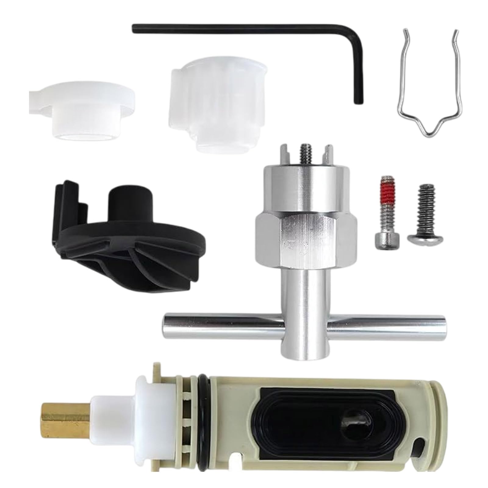Single Handle Faucet Cartridge Kits Faucet Tub Shower Cartridge Brass Replacement Easily to Install Tub Shower for Single Handle Posi Temp Faucets