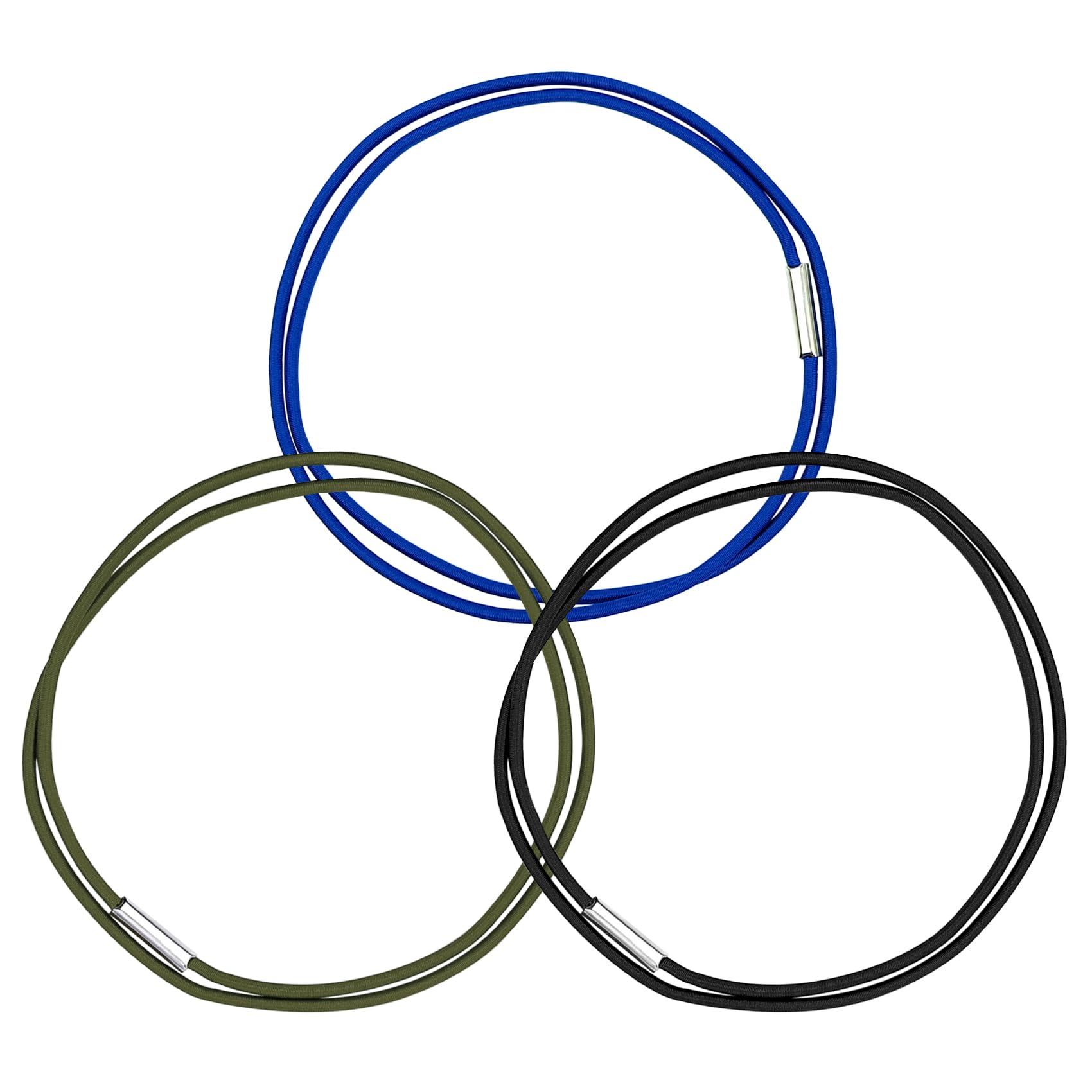 FOHOLA 3 Pack Trash Can Holder Band, Garbage Can Bags Elastic Band Fits Most Garbage Can for Kitchen, Office (3, Multicolor)