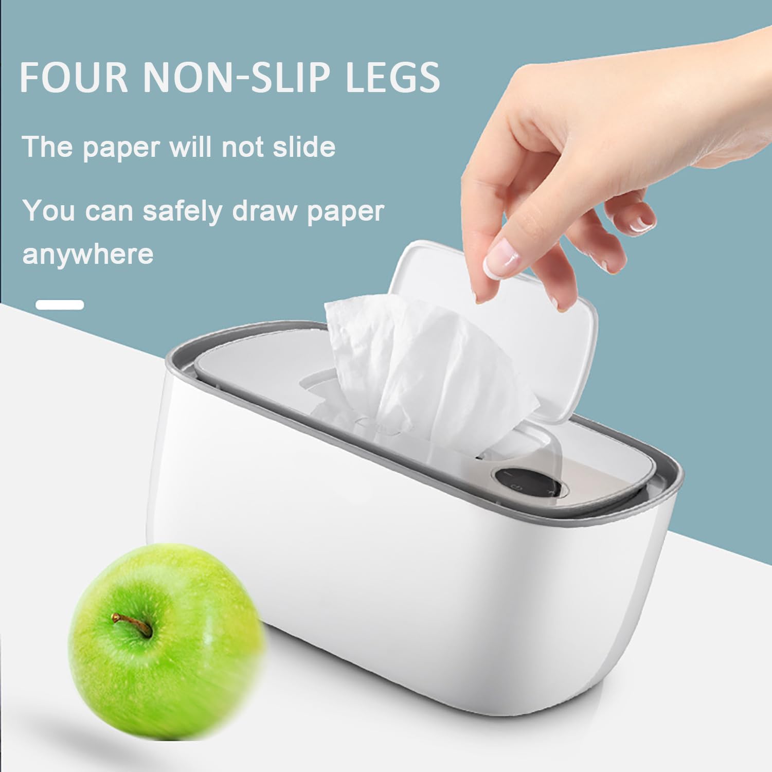 Boite Lingettes Humides, Baby Wipes Warmer Chauffe Les lingettes pour bébé Distributeur Support de Rangement de Lingettes Humides pour Maison Bureau