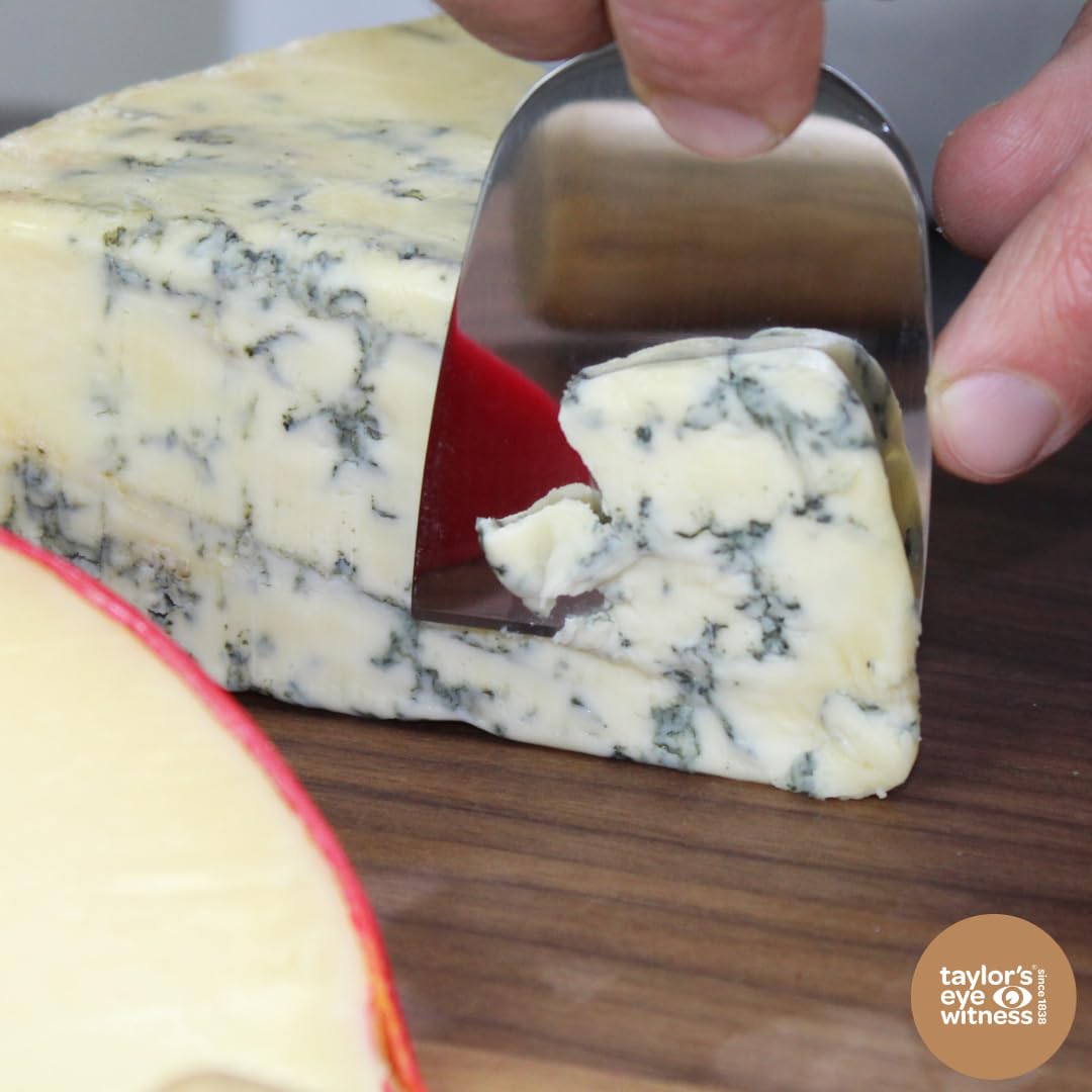 Juego de cuchillos de queso de acacia de 4 piezas y soporte de pizarra de 3 niveles. Elegante juego de cuchillos de queso con soporte de pizarra etagere, mangos de cuchillos de madera de acacia y