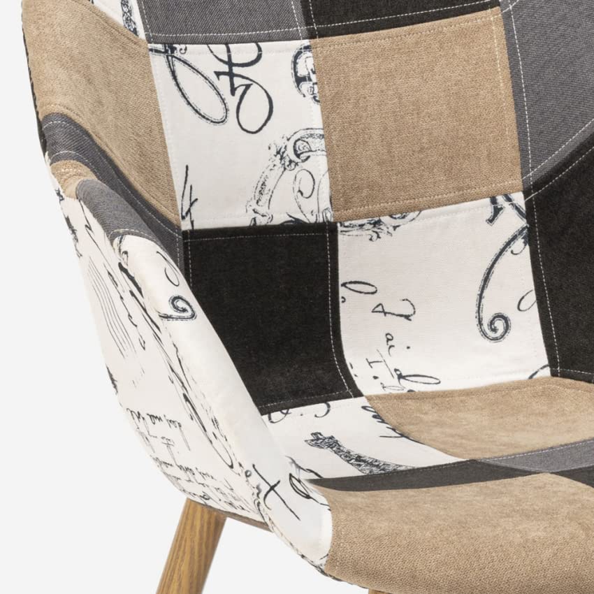 Produce Shop Sedia Poltrona Design Patchwork Nordico Salotto Cucina Studio Finch - Patchwork 4