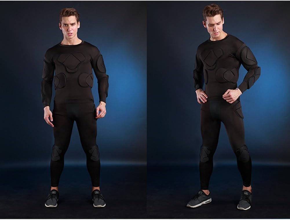 Shinestone Adult Men's Goalkeeper Armor BodyShield Padded Compression Shirt Pants and Short with Sponge Protector - Image 4