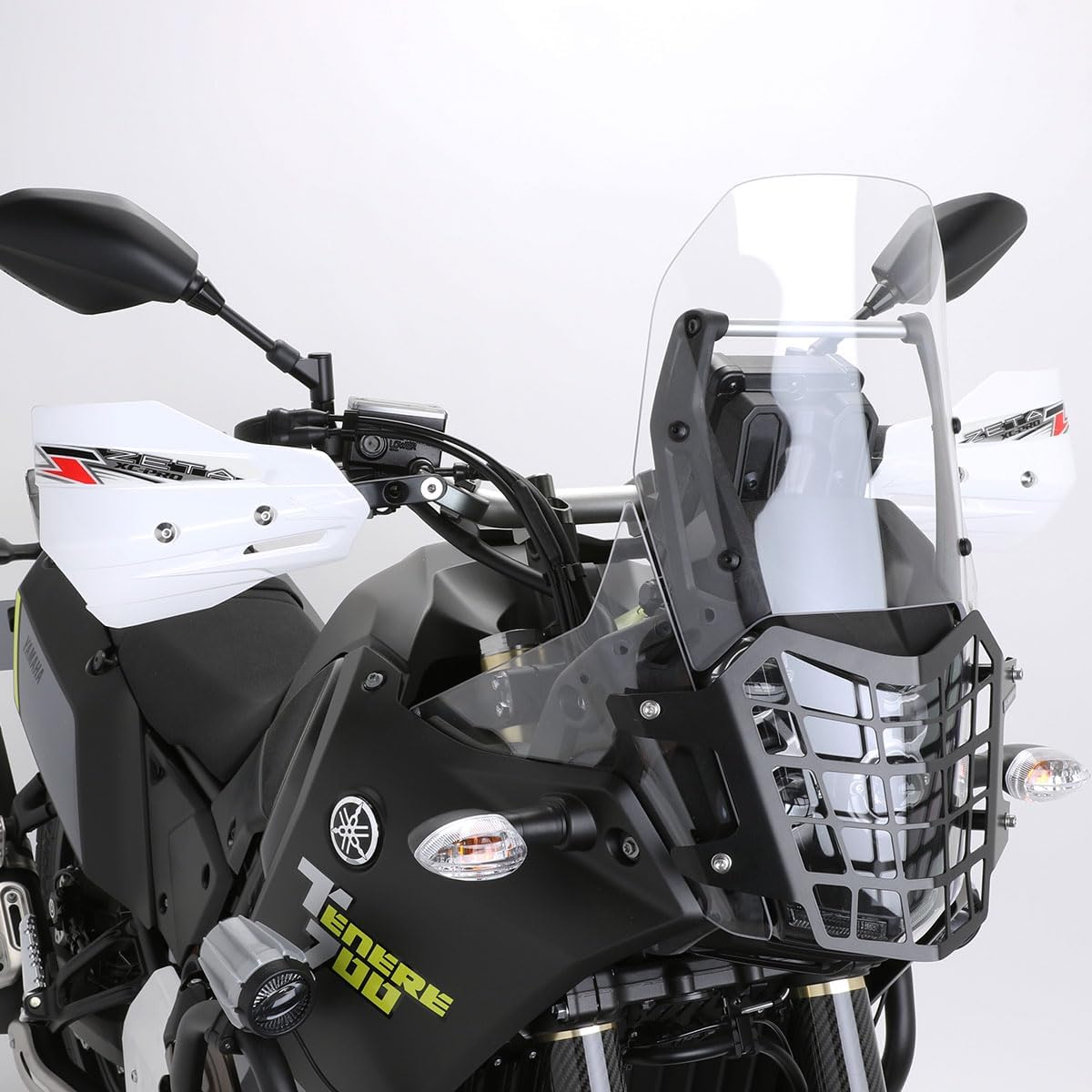 Zeta XC Pro WHITE Hand Shields (Pair) for Armor Handguards, Medium, Silver