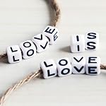 White Letter Cube Beads for Jewelry Making DIY Necklace Bracelet (6mm),1200PCS Square Letter Beads