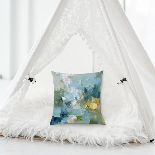 Vista 5 de Fundas de almohada de 18 x 18 pulgadas, modernas, decorativas, suaves, cuadradas, con cremallera invisible, para sofá, hogar, cama, dormitorio