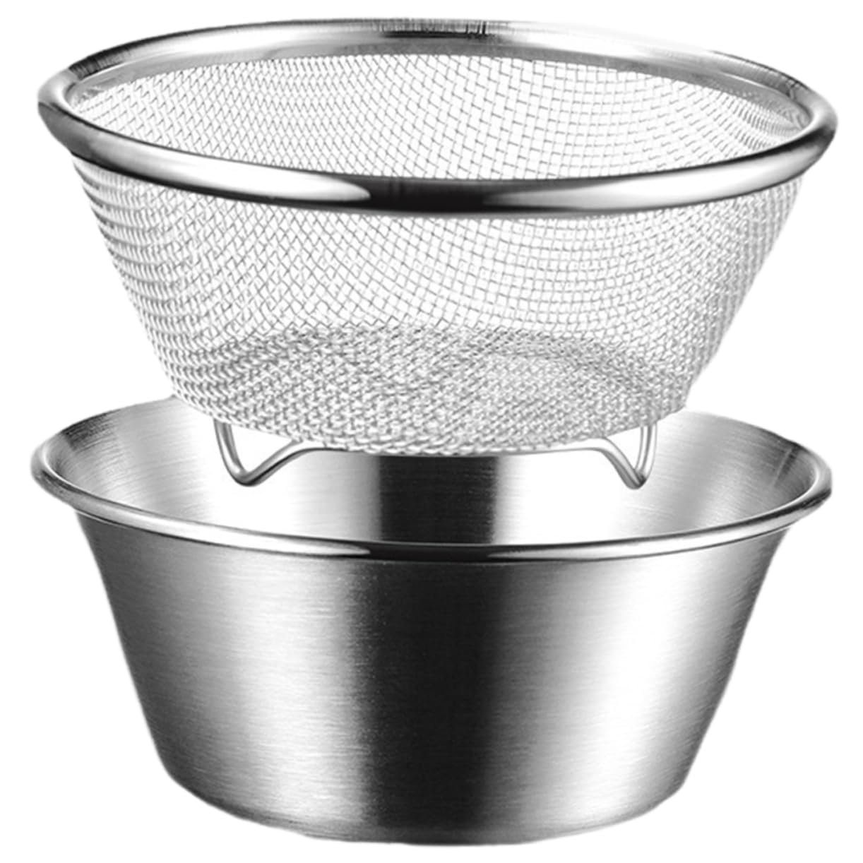Set di 3 Mini Colini in Silicone, Scolapasta Multiuso da 7,4 cm, Filtri per Alimenti, Ideale per Ceci, Fagioli, Frutta in Scatola