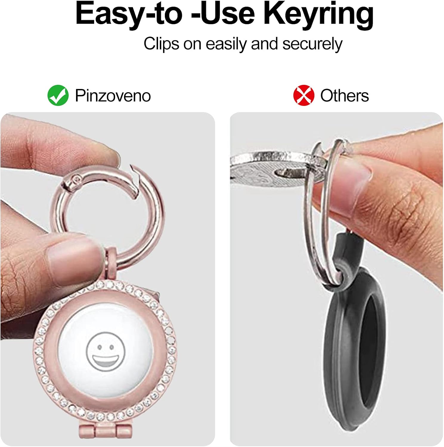 air tag holder metal for apple airtag keychain keyring car chain air tag accessories for luggage backpack kids pet cat dog collar champagneblack