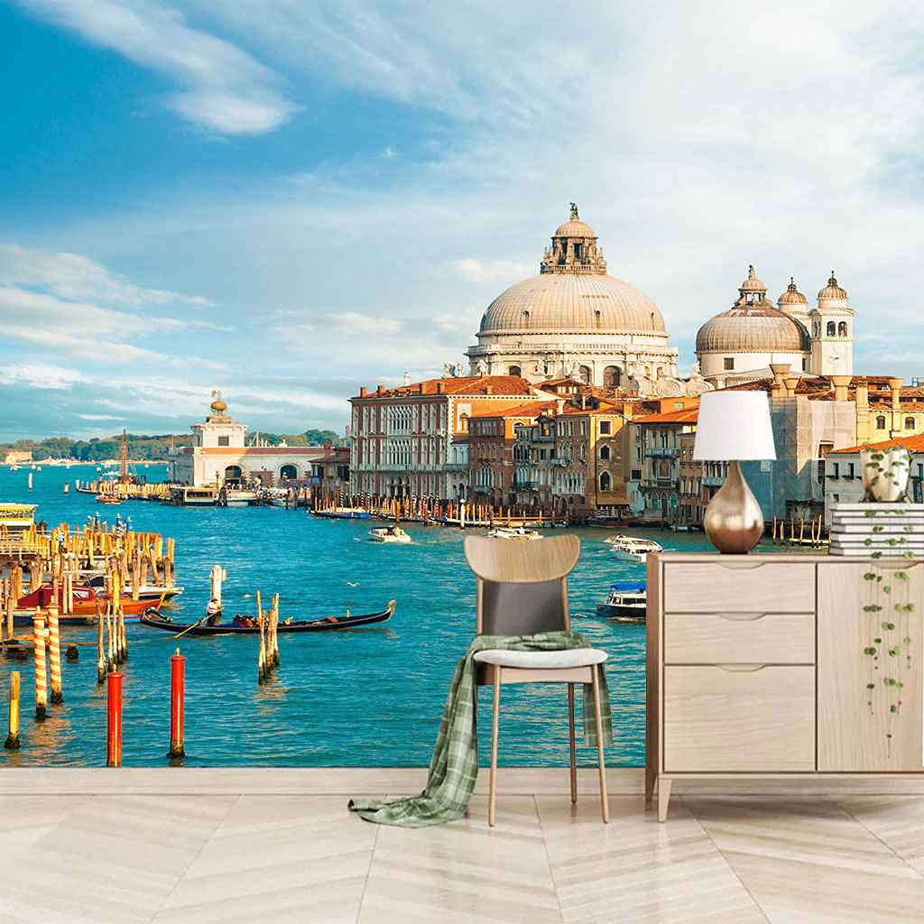 Canevas papier peint 3D Venise fresque murale haut de gamme de 150x105 cm