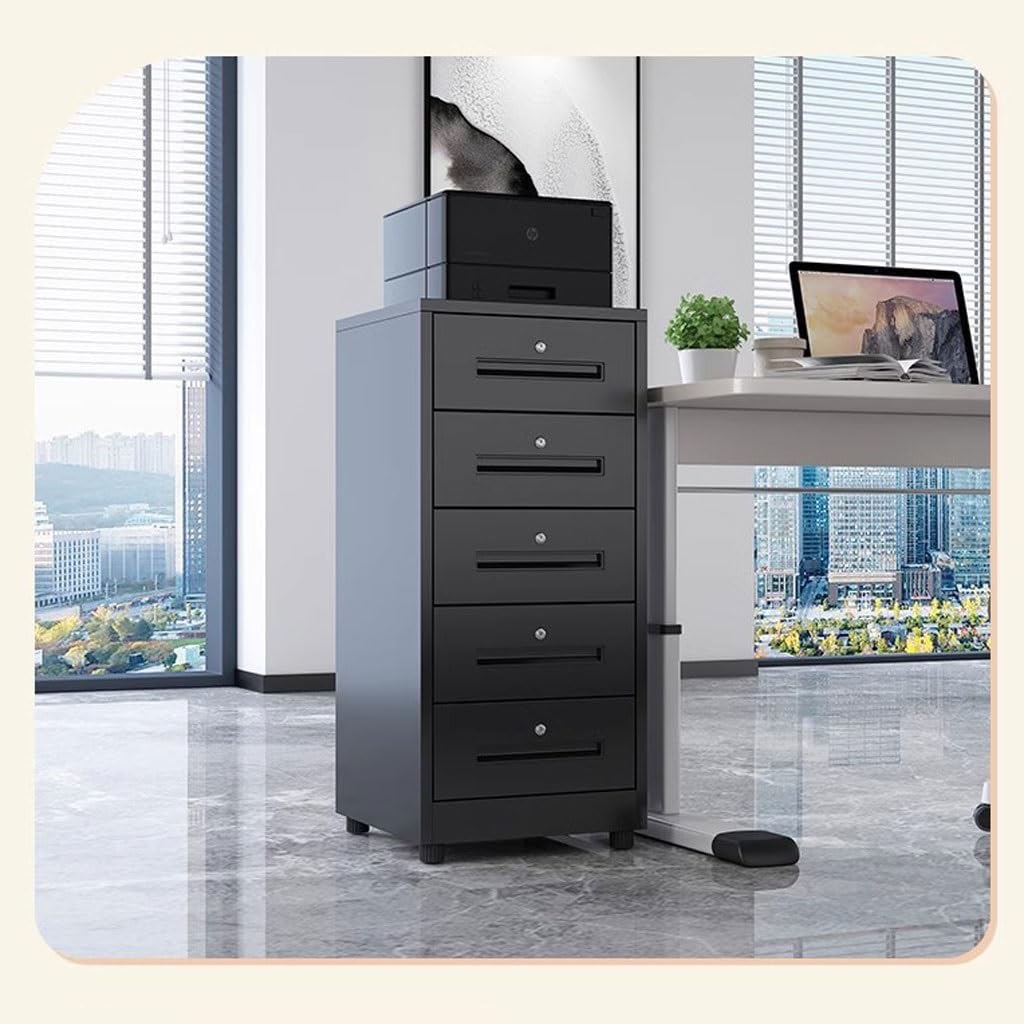 Armadietto moderno per ufficio domestico: soluzione di archiviazione sicura con design elegante e cassetti facili da usare per documenti senza sforzo perfetto per i professionisti dell'ufficio