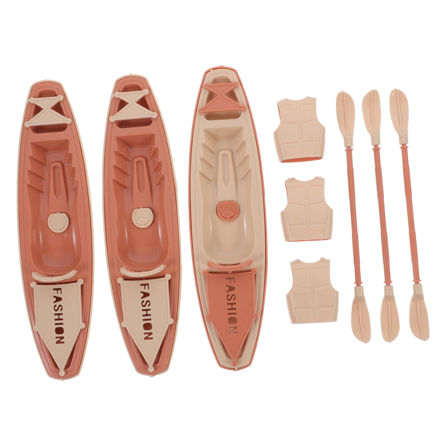 Abaodam 1Set Small Canoe Model Ornament of Detailed Plastic Canoe Decor for Desktop Boat Figurine Unique Home Decoration Present for Collectors and Nautical Theme Lovers