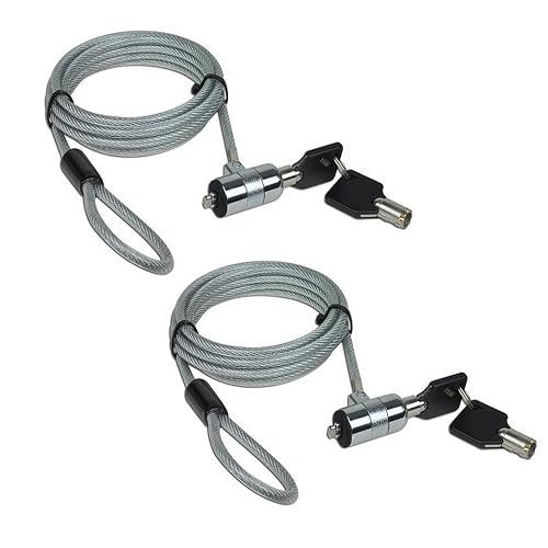 AOMGD 2Pcs 6 feet Laptop Lock Notebook Security Cable Lock
