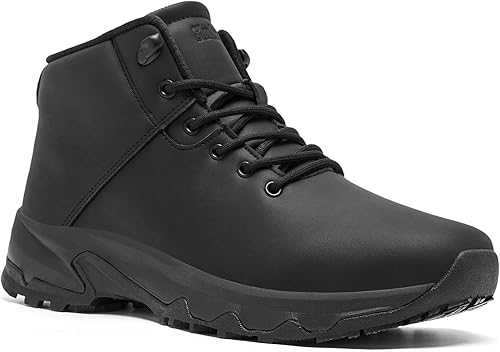 SHULOOK Botas de trabajo antideslizantes para hombre, zapatos antideslizantes impermeables, para servicio de alimentos, chef, cocina, restaurante,
