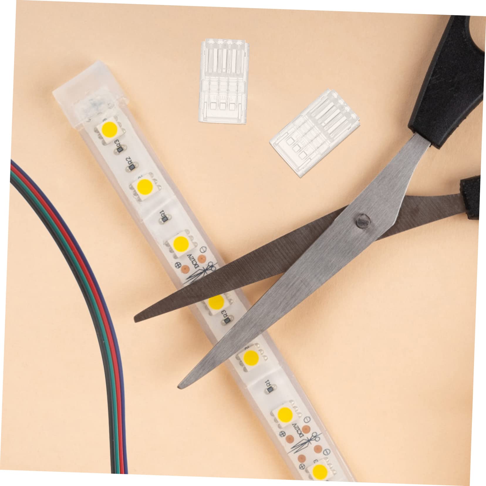 TEHAUX 30stücke Pin Rgb Strip Connector Mit Kabel Und Installieren Für Rgb Sorgt Für Stabile Verbindungen Löten