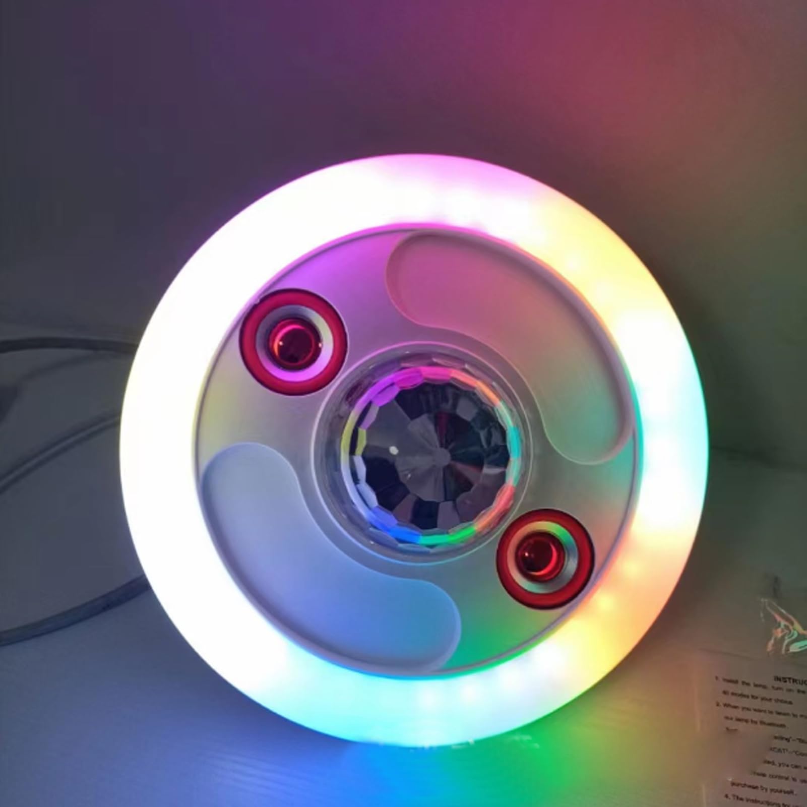 Lampadina musicale LED RGB da 36 W con altoparlante Bluetooth, attacco E27, telecomando, lampada per atmosfera che cambia colore
